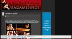 Desktop Screenshot of madamesindi.wordpress.com