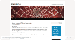 Desktop Screenshot of digitaldump.wordpress.com