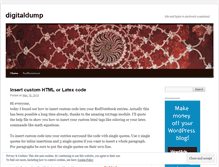 Tablet Screenshot of digitaldump.wordpress.com