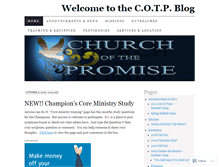 Tablet Screenshot of churchofthepromise.wordpress.com