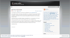 Desktop Screenshot of euenergypolicy.wordpress.com