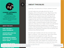Tablet Screenshot of musiclistenersjournal.wordpress.com