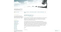 Desktop Screenshot of dailyplanet314.wordpress.com