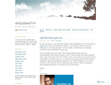 Tablet Screenshot of dailyplanet314.wordpress.com