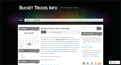 Desktop Screenshot of buckettrucksinfo.wordpress.com