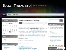 Tablet Screenshot of buckettrucksinfo.wordpress.com