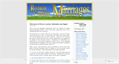 Desktop Screenshot of brownmarriages.wordpress.com