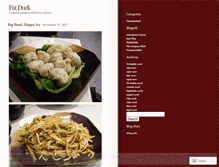 Tablet Screenshot of fatduck.wordpress.com