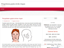 Tablet Screenshot of pengobatangejalastrokeringan.wordpress.com