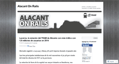 Desktop Screenshot of alacantonrails.wordpress.com