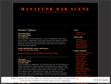 Tablet Screenshot of manayunkbarscene.wordpress.com