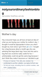 Mobile Screenshot of notyourordinaryfashionblog.wordpress.com