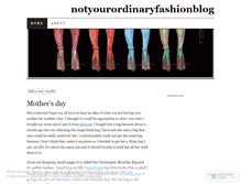 Tablet Screenshot of notyourordinaryfashionblog.wordpress.com