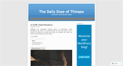 Desktop Screenshot of dailydoseofthinspo.wordpress.com