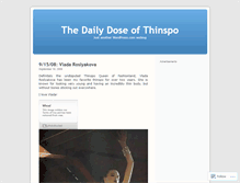 Tablet Screenshot of dailydoseofthinspo.wordpress.com