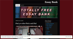 Desktop Screenshot of essaybank.wordpress.com