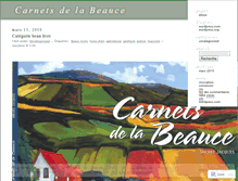 Tablet Screenshot of carnetsdelabeauce.wordpress.com