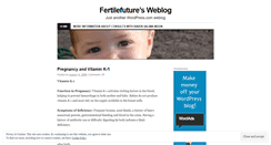 Desktop Screenshot of fertilefuture.wordpress.com