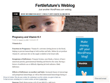 Tablet Screenshot of fertilefuture.wordpress.com