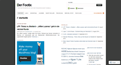 Desktop Screenshot of derfootix.wordpress.com