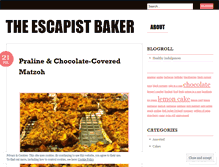 Tablet Screenshot of escapistbaker.wordpress.com