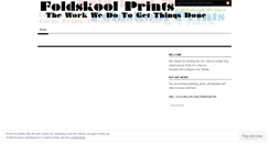 Desktop Screenshot of foldskoolprints.wordpress.com