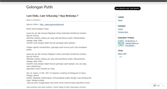 Desktop Screenshot of golonganputih.wordpress.com