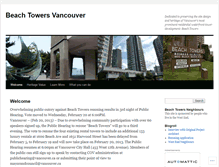 Tablet Screenshot of beachtowers.wordpress.com