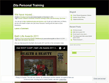 Tablet Screenshot of personaltrainingbath.wordpress.com