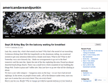 Tablet Screenshot of americandaveandpunkin.wordpress.com