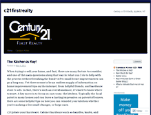 Tablet Screenshot of c21firstrealty.wordpress.com