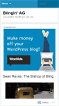 Mobile Screenshot of blinginag.wordpress.com