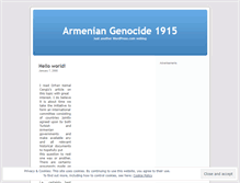 Tablet Screenshot of genocide1915.wordpress.com