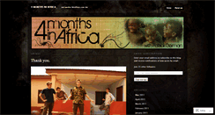 Desktop Screenshot of 4monthsinafrica.wordpress.com