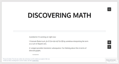 Desktop Screenshot of mathzen.wordpress.com