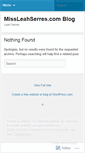 Mobile Screenshot of missleahserres.wordpress.com