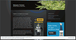 Desktop Screenshot of marijuanatrimmerreviews.wordpress.com