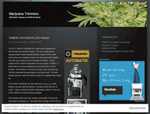 Tablet Screenshot of marijuanatrimmerreviews.wordpress.com