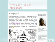 Tablet Screenshot of mypsychoproject.wordpress.com