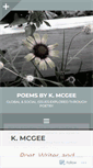 Mobile Screenshot of kmcgeepoet.wordpress.com