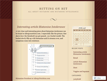 Tablet Screenshot of histamino.wordpress.com