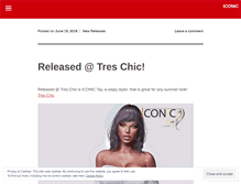 Tablet Screenshot of iconiccouture.wordpress.com