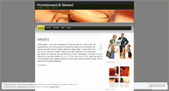 Desktop Screenshot of homebrewedandstewed.wordpress.com
