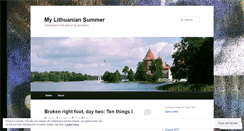 Desktop Screenshot of mylithuaniansummer.wordpress.com