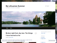 Tablet Screenshot of mylithuaniansummer.wordpress.com