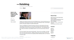 Desktop Screenshot of fistsblog.wordpress.com