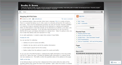 Desktop Screenshot of bradleydbrown.wordpress.com