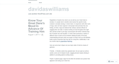 Desktop Screenshot of davidaswilliams.wordpress.com