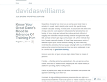 Tablet Screenshot of davidaswilliams.wordpress.com