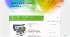 Desktop Screenshot of bestbloodpressuremonitors2.wordpress.com